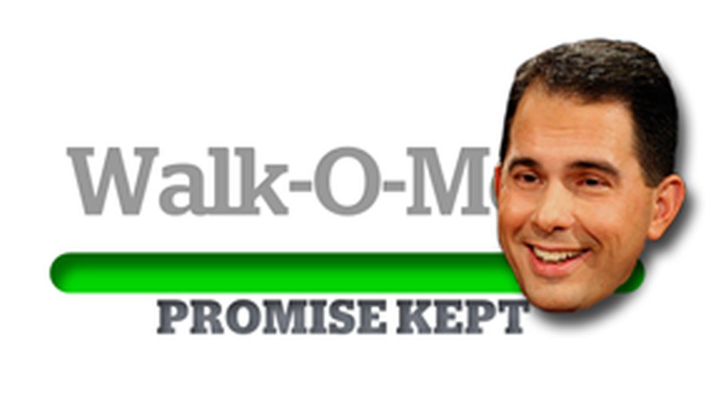 The Walk-O-Meter will keep tabs on Wisconsin Gov. Scott Walker. It includes promises such as creating 250,000 new jobs and appointing a "Whitetail Deer Trustee" to review standards for counting deer.