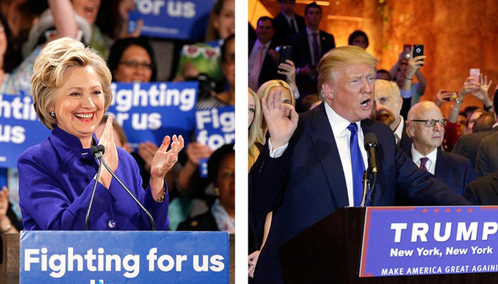 Hillary Clinton and Donald Trump (Associated Press file photos)