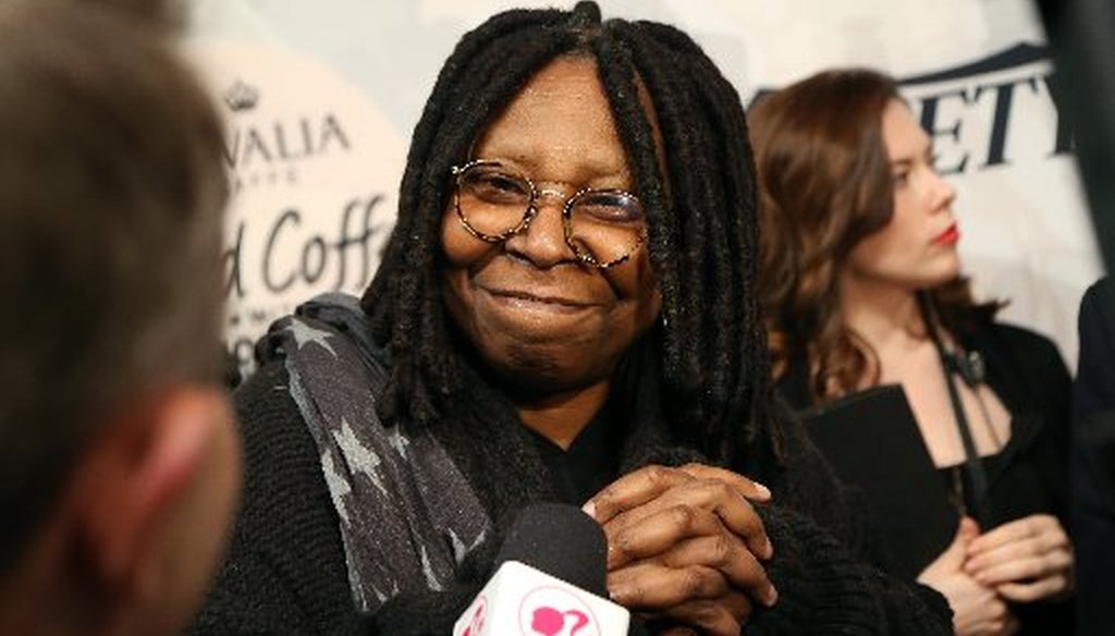 Whoopi Goldberg, a co-host on "The View," has been targeted by fake news sites for her outspoken opposition of President Donald Trump. (Getty Images file photo)