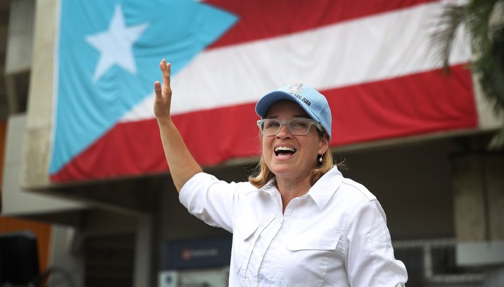 A fake news story said that San Juan, Puerto Rico's city council voted to impeach Mayor Carmen Yulin Cruz. (Getty Images photo)