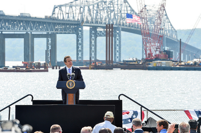 State Republican Chairman Edward F. Cox claimed upstate Thruway drivers will pay for the Tappan Zee Bridge replacement. (Courtesy: Gov. Cuomo's Flickr account)