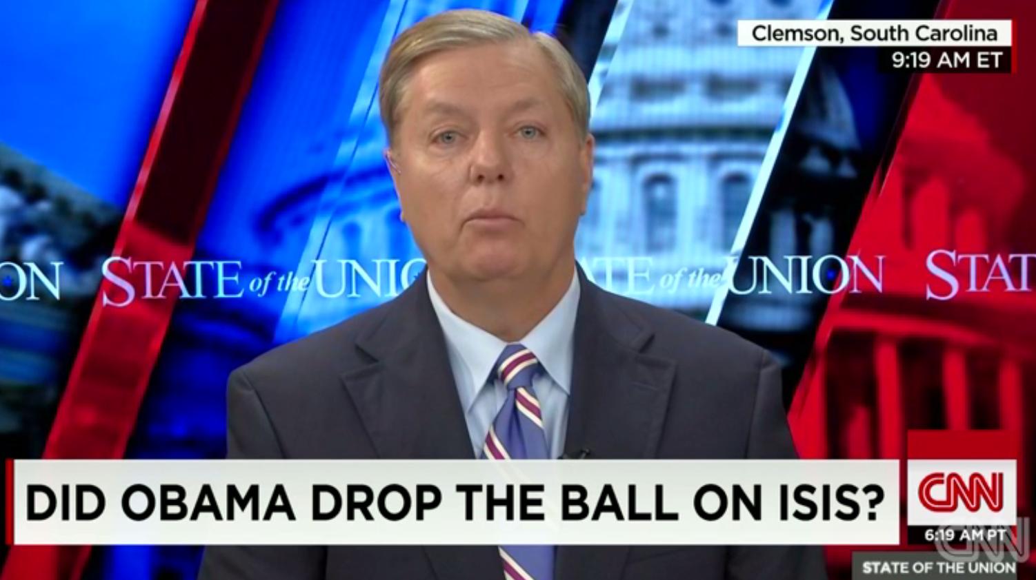 Sen. Lindsey Graham, R-S.C., on CNN's "State of the Union" Oct. 5, 2014.