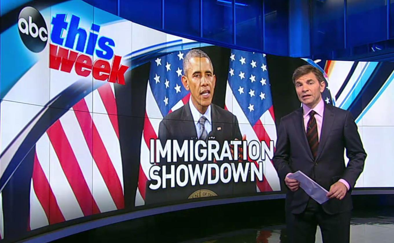ABC "This Week" host George Stephanopoulos interviewed President Barack Obama for the Nov. 23, 2014, show.