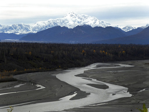 North America's tallest peak, Denali, is seen from a turnout in Denali State Park, Alaska. (AP/Becky Bohrer)