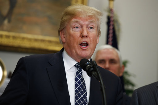 President Donald Trump speaks during an event to honor Dr. Martin Luther King Jr., in the Roosevelt Room of the White House, Friday, Jan. 12, 2018, in Washington. (AP Photo/Evan Vucci)