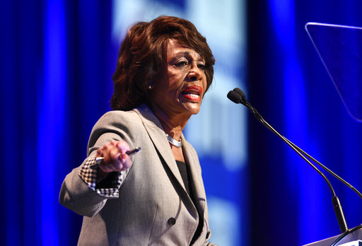 U.S. Rep. Maxine Waters speaks at the 2018 California Democrats State Convention on Feb. 24, 2018, in San Diego. (AP/Denis Poroy)