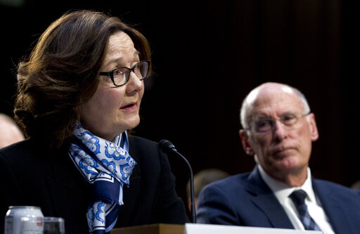 CIA director Gina Haspel and Director of National Intelligence Daniel Coats arrive to testify before the Senate Intelligence Committee on Jan. 29, 2019. (AP)