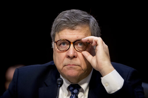Attorney General nominee William Barr testifies during a Senate Judiciary Committee hearing Jan. 15, 2019. (AP Photo)