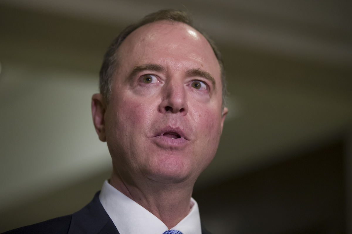 House Intelligence Committee Chairman Adam Schiff, D-Calif., speaks after hearing Michael Cohen, President Donald Trump's former lawyer, testify before a closed-door committee session March 6, 2019. (AP)