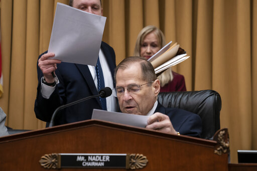 House Judiciary Committee Chair Jerrold Nadler, D-N.Y., moves ahead with a vote to hold Attorney General William Barr in contempt of Congress on May 8, 2019. (AP)