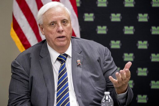West Virginia Gov. Jim Justice speaks at a roundtable on the opioid epidemic at Cabell-Huntington Health Center in Huntington, W.Va., on July 8, 2019. (AP)