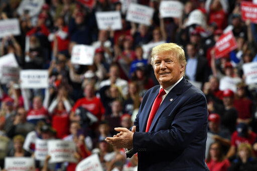 President Donald Trump speaks during a campaign event in Lexington, Ky., on Nov. 4, 2019. (AP)