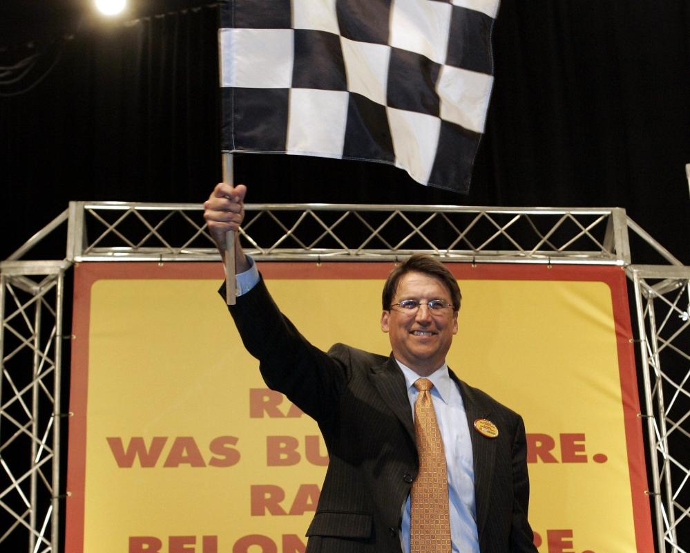 Yes, you can wave the checkered flag, Gov. Pat McCrory, PolitiFact North Carolina is headed your way. (AP)