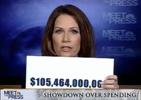 On the March 6, 2011, edition of "Meet the Press", Rep. Michele Bachmann said the Democratic-backed health care bill spent $105 billion "secretly." We check whether she's right.