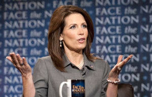On Face the Nation, Rep. Michele Bachmann was asked about her Truth-O-Meter record.