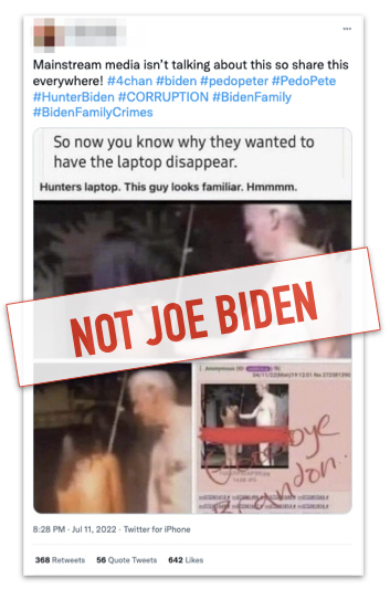 Online Pics Do Not Show Joe Biden Naked with Young Girl