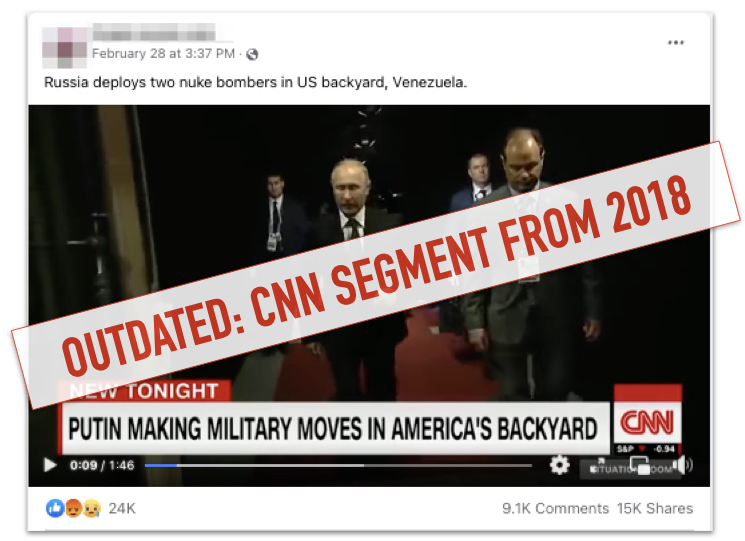 CNN clip on Russia’s ‘military moves in America’s backyard’ ran in 2018, not during Ukraine invasion