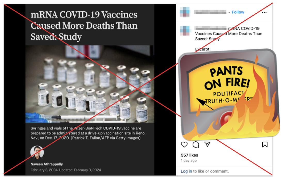 Fact Check: Experts say mRNA COVID-19 vaccines have saved millions of lives, not caused mass deaths