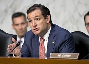 Sen. Ted Cruz, R-Texas spoke on Capitol Hill in Washington last month.