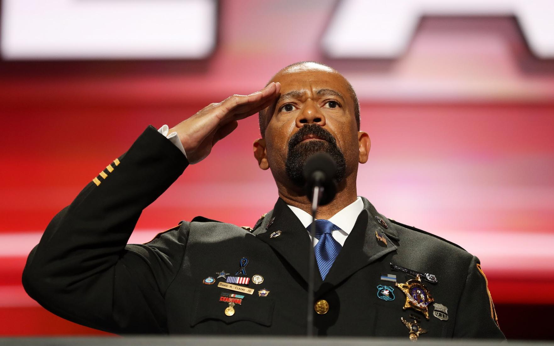 Clarke resigned as sheriff to become a spokesman and senior adviser for a pro-Trump super PAC. (Milwaukee Journal Sentinel)