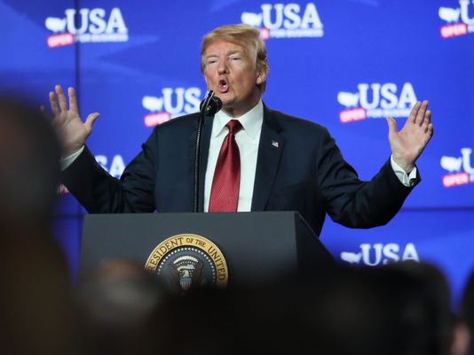 President Donald Trump, who is scheduled to campaign in Wisconsin on Oct. 24, 2018, has had mixed success lately on the Truth-O-Meter. (Michael Sears/Milwaukee Journal Sentinel)