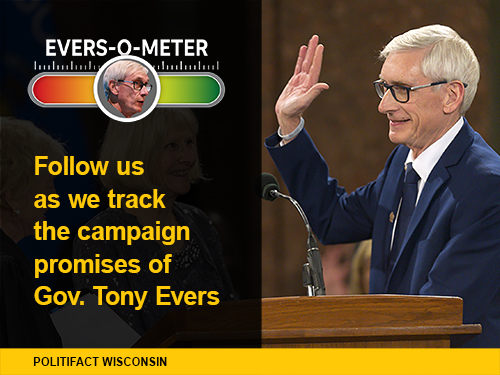 Tony Evers was sworn in as Wisconsin governor Jan. 7, 2019.