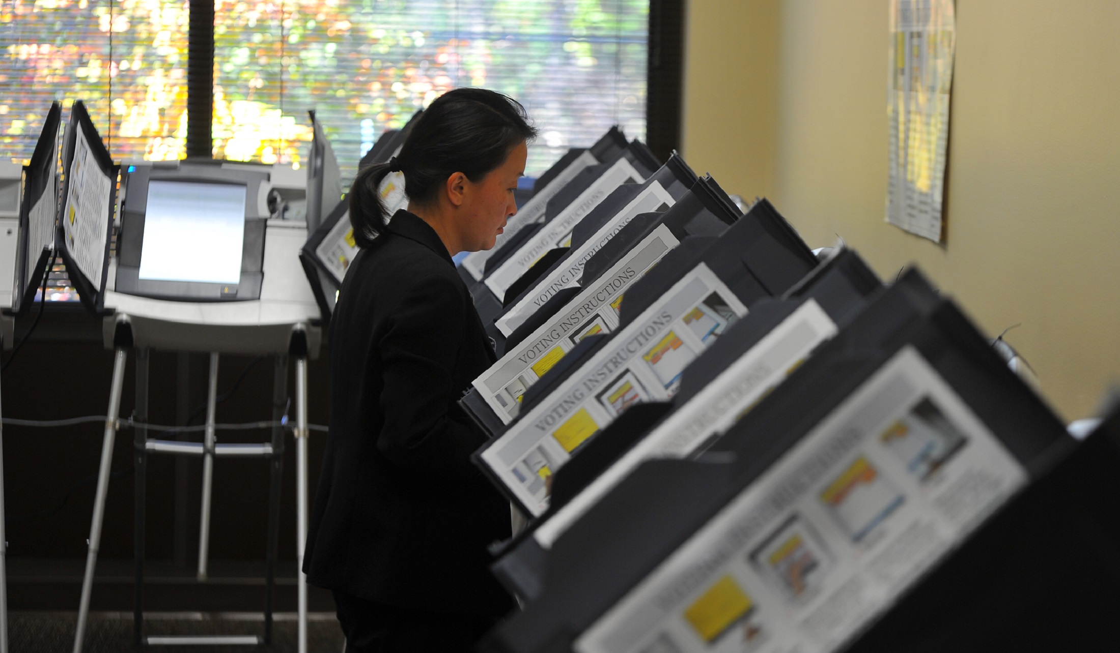 Voters will face several pages on their ballots – from U.S. Senator and governor down to local races – on Election Day this November. AJC photo by Brant Sanderlin/bsanderlin@ajc.com.