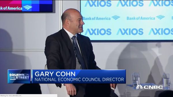 Gary Cohn said the White House tried to repeal the carried interest tax break for hedge funds, but it failed because lawmakers were too solicitous to Wall Street lobbyists.