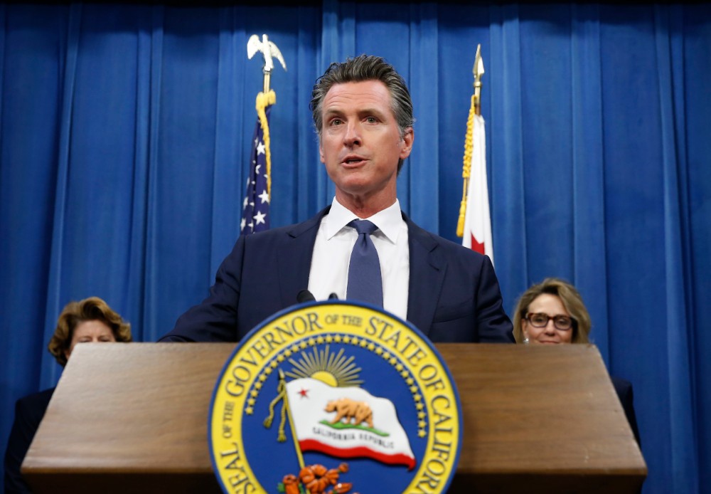 California Democratic Gov. Gavin Newsom speaks at a news conference in Sacramento, Calif., Tuesday, July 23, 2019. (AP Photo/Rich Pedroncelli)