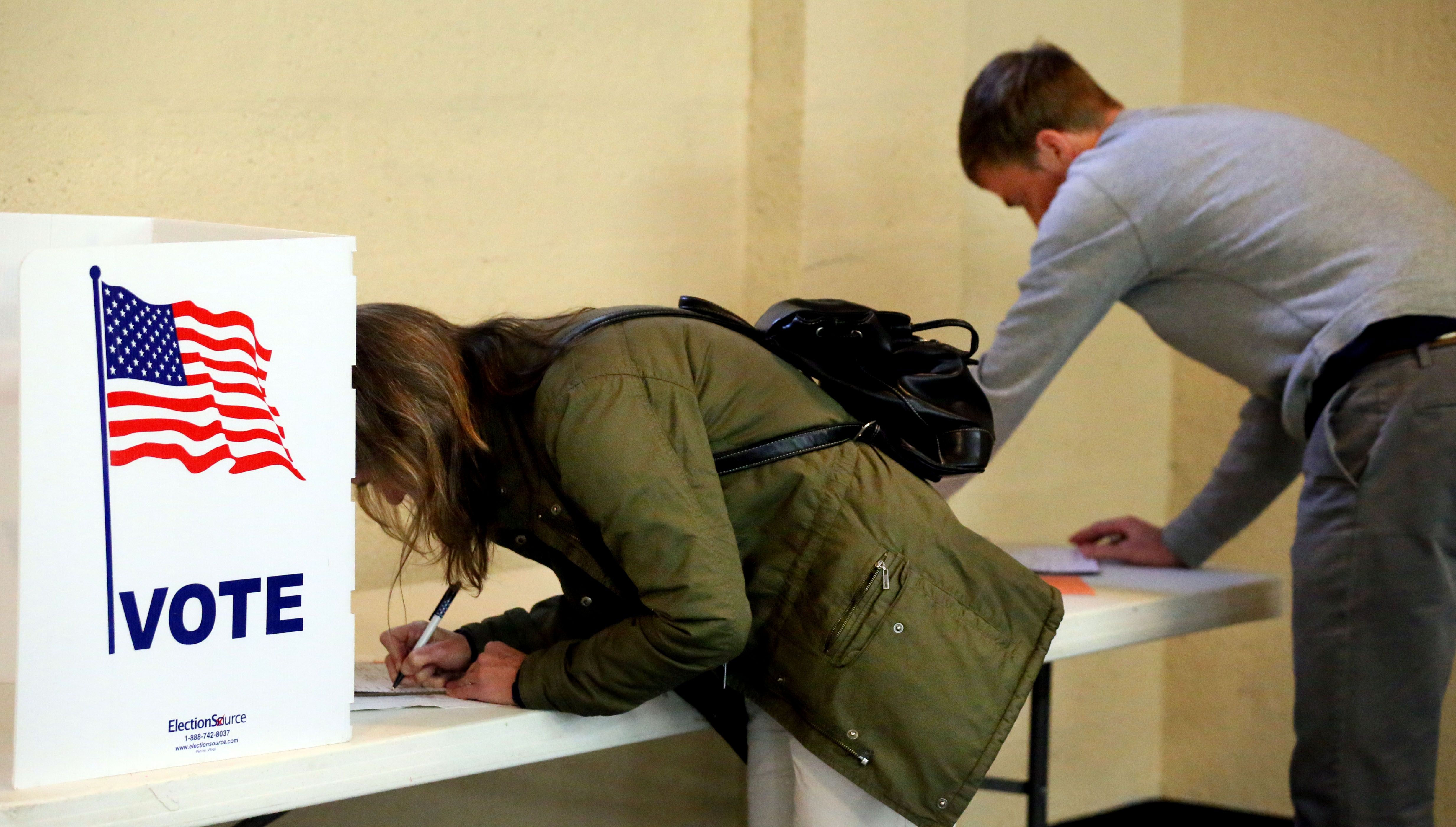 Early voting began on April 28 for the Georgia primaries for hotly-contested races that include governor and an open U.S. Senate seat. Photo by staff photographer Phil Skinner