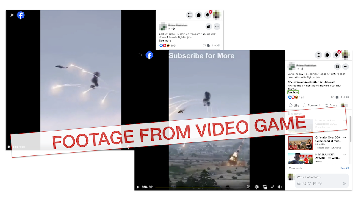 ARMA 3 Clip Of Helicopters Being Shot Down Falsely Linked To Israel-Hamas  Conflict