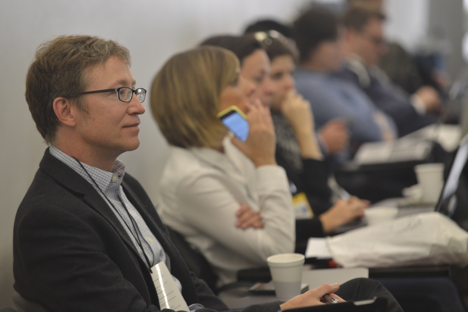 Lucas Graves at the 2016 Global Fact-checking Summit in Buenos Aires. (Photo by Diego Epstein, courtesy of Poynter's IFCN.)