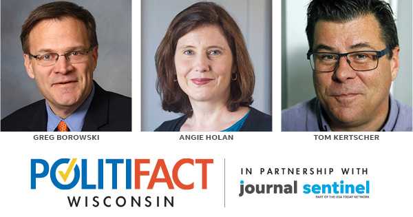 Panelists at the event will be (from left) PolitiFact Wisconsin editor Greg Borowski, PolitiFact national editor Angie Holan and PolitiFact Wisconsin reporter Tom Kertscher