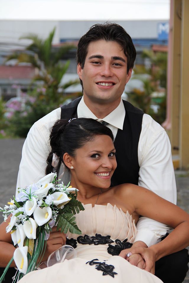 James McDaniel, shown here with his wife, Guiselle Alzamora, at their 2014 wedding, started a fake news website called UndergroundNewsReport.com on Feb. 21, 2017. He wrote deliberately false stories to see how quickly they spread online. (Handout photo)