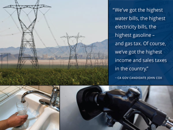Politicians often claim California has some of the 'highest-in-the-nation' costs. There's some truth to these statements, but others, including some by candidate for governor John Cox, exaggerate the Golden State's expenses.