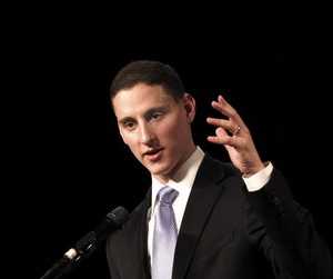 Ohio Treasurer Josh Mandel speaks at the Cuyahoga County Republican Party's Lincoln Day dinner March 2011. Several of Mandel's statements as he campaigns for a U.S. Senate seat have earned low ratings on the Truth-O-Meter.