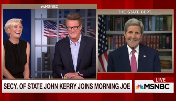Secretary of State John Kerry appeared on MSNBC's "Morning Joe" on Sept. 2, 2015.