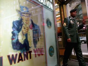 The role of military recruiters on campus have come up at Kagan's nomination hearing.
