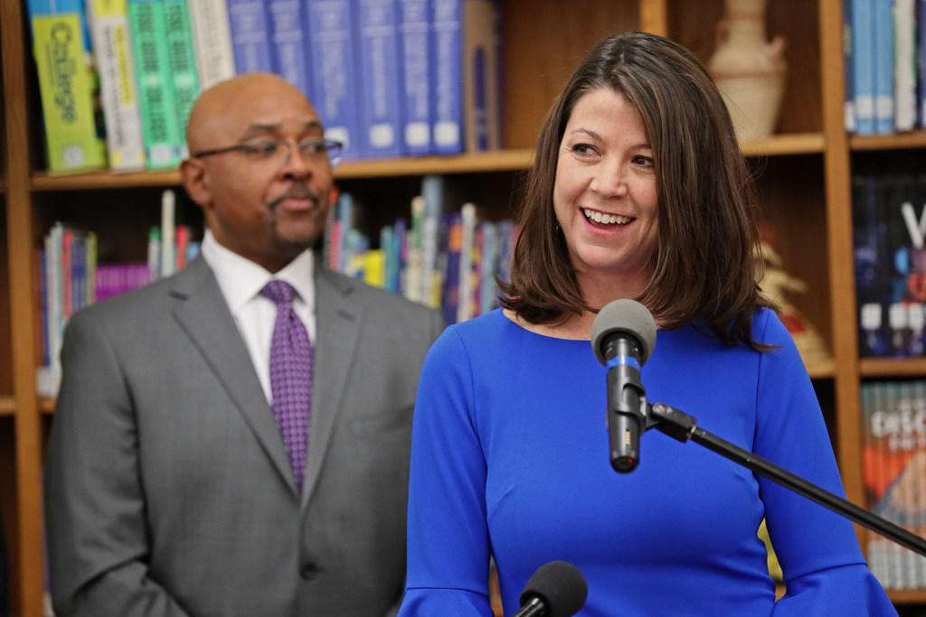 Sara Meaney, Wisconsin's tourism secretary, says the state has 15,000 lakes -- "More than Minnesota." (Michael Sears/Milwaukee Journal Sentinel)