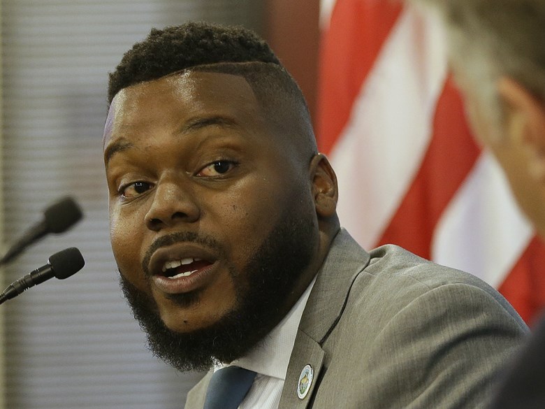Stockton Mayor Michael Tubbs responds to a question during his appearance before the Sacramento Press Club, Tuesday, July 10, 2018, in Sacramento, Calif. Rich Pedroncelli / AP file photo