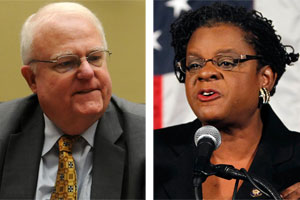 Rep. Jim Sensenbrenner, Republican of Menomonee Falls, and Rep. Gwen Moore, Democrat of Milwaukee