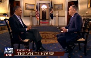 Fox News' Bill O'Reilly's interview of President Barack Obama aired on Super Bowl Sunday.