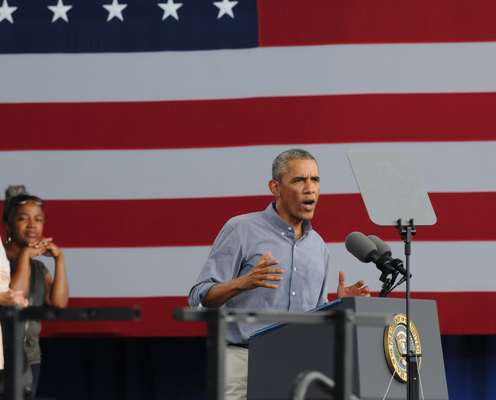 President Barack Obama touched on jobs, business climate and other economic topics during his Labor Day speech in Milwaukee on Sept. 1, 2014.