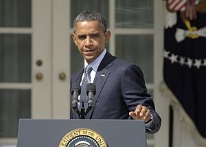 President Obama discussed jobs, the deficit and tax policy at the White House on Monday.