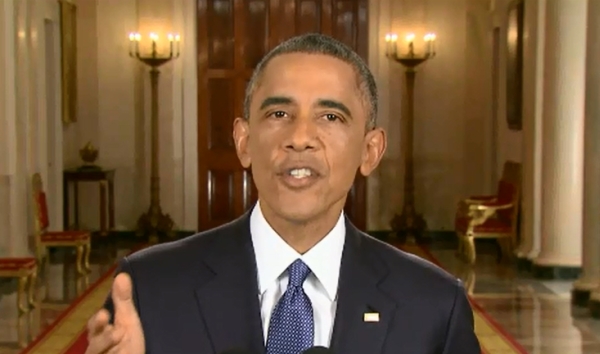 President Barack Obama announces his new policy on deportation of undocumented immigrants in a prime-time address from the White House on Nov. 20, 2014.