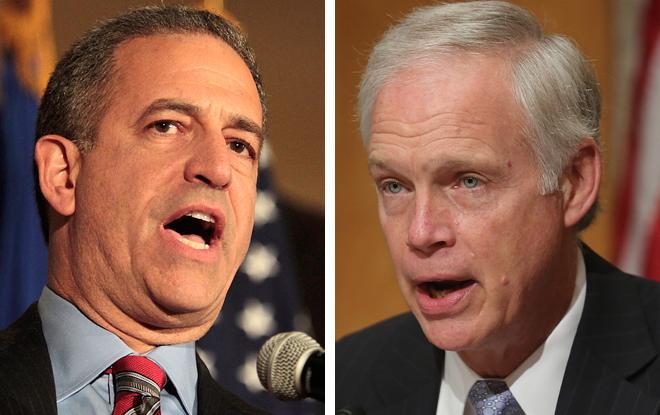Former U.S. Sen. Russ Feingold (left), a Democrat, served three terms in the Senate before Republican Ron Johnson defeated him in 2010. They are in a rematch in 2016.