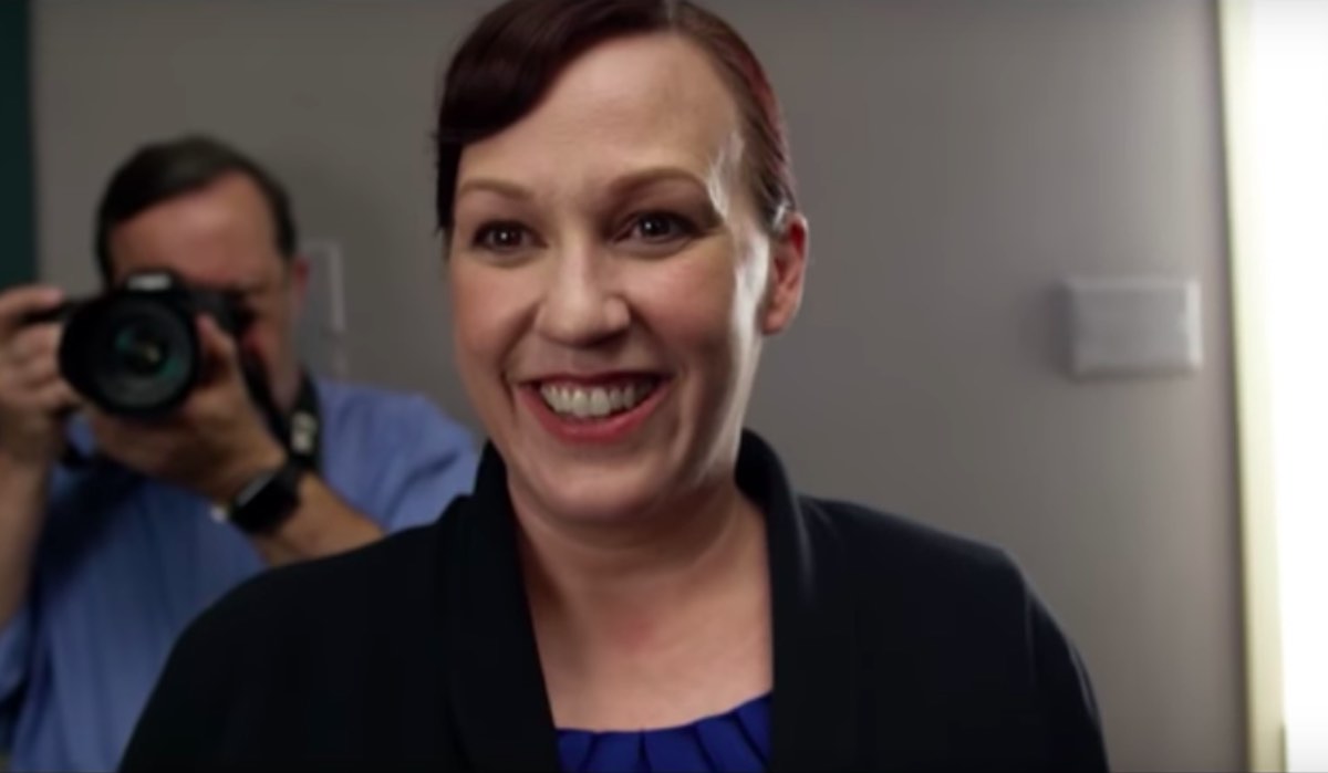 Screenshot from Mary Jennings Hegar's viral campaign ad.