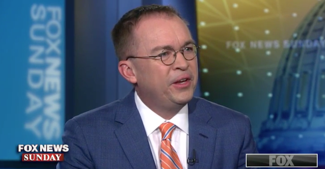 Acting White House Chief of Staff Mick Mulvaney appeared on the April 7, 2019, edition of "Fox News Sunday."