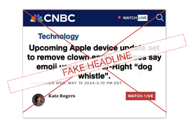 Fact Check: Don’t get clowned! Apple isn’t getting rid of the clown emoji. That headline is fake.