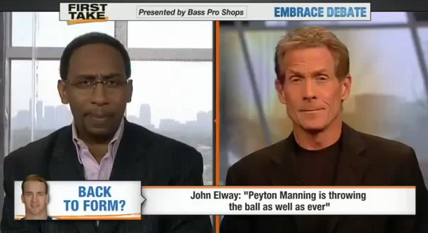 Steven A. Smith and Skip Bayless have a lot to say on ESPN's "First Take." But is what they say accurate? PunditFact is fact-checking sports pundits on Super Bowl Sunday Feb. 2.